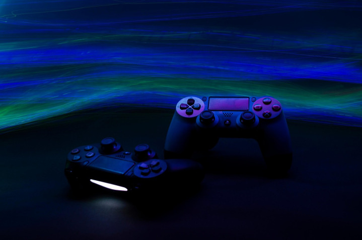 neon gaming controller